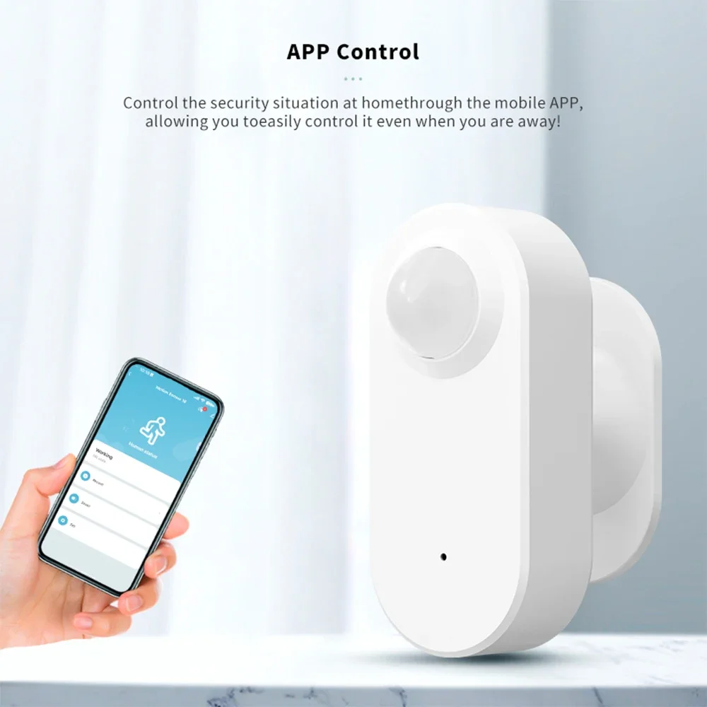Human Presence Motion Sensor - Tuya WiFi PIR, Wireless, Smart Life APP, for Security &amp; Smart Home