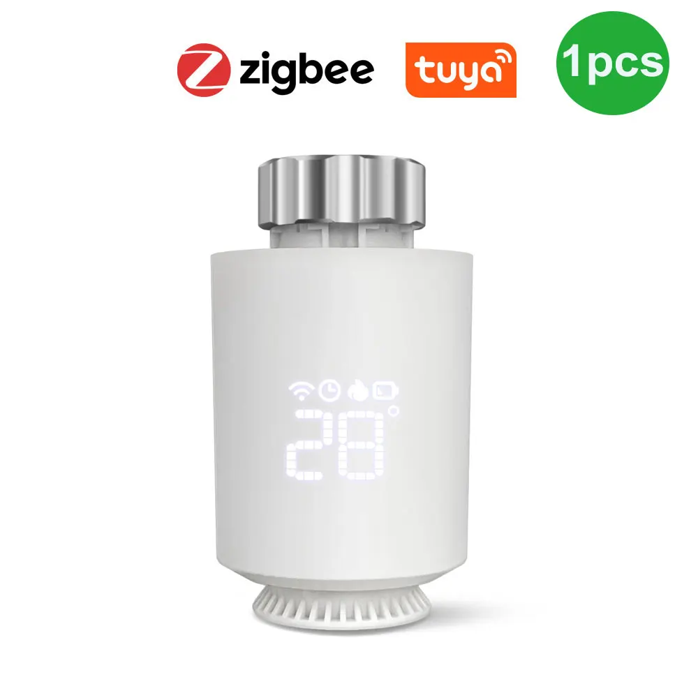 NEW Tuya ZigBee Radiator Actuator Thermostat Smart TRV Thermostatic Valve Temperature Controller Support Alexa Google Home TRV
