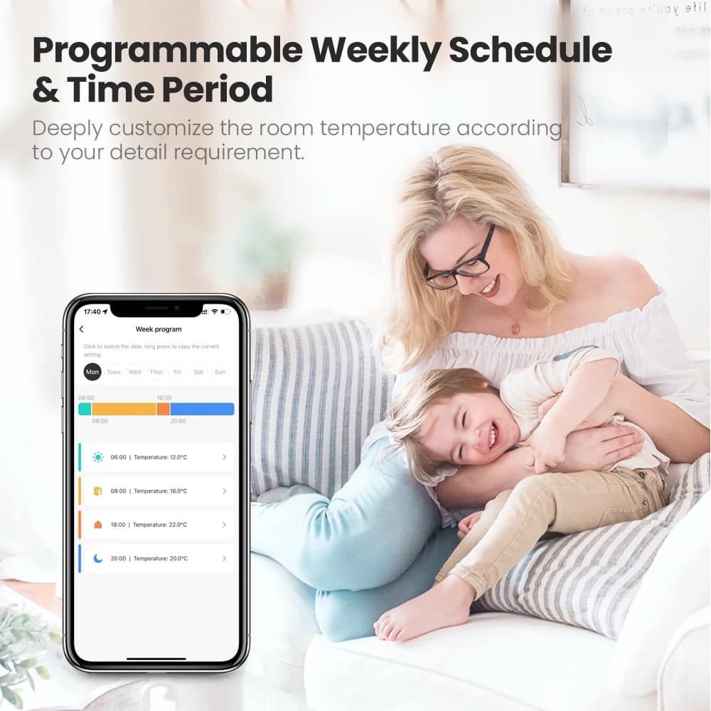 Tuya ZigBee Wifi Radiator Actuator Smart TRV Thermostatic Valve Temperature Controller For Alexa Google Home