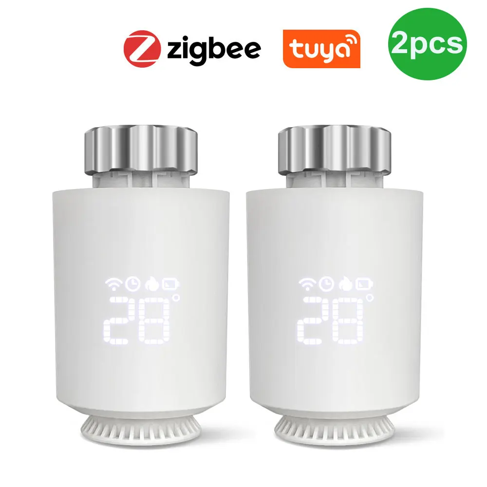 NEW Tuya ZigBee Radiator Actuator Thermostat Smart TRV Thermostatic Valve Temperature Controller Support Alexa Google Home TRV