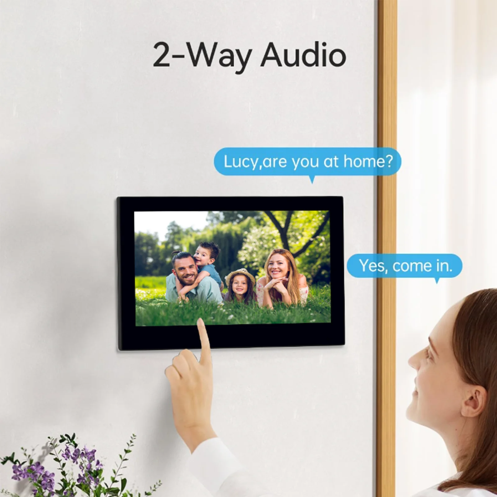 Tuya 7-Inch 1080p Video Intercom System with Night Vision Camera, Remote Unlock Support, Smart Home app Integration for Outdoor