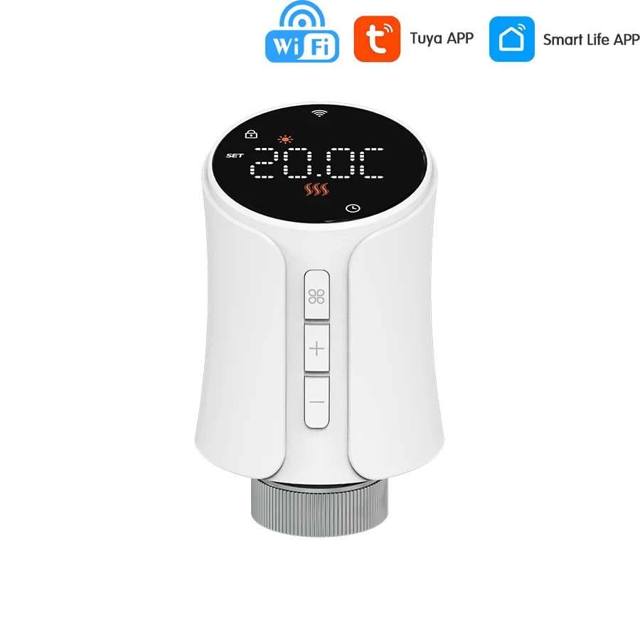Smart WiFi Thermostat Radiator Actuator Tuya TRV Thermostatic Valve Heating Temperature Controller Voice Alexa Google Home Alice