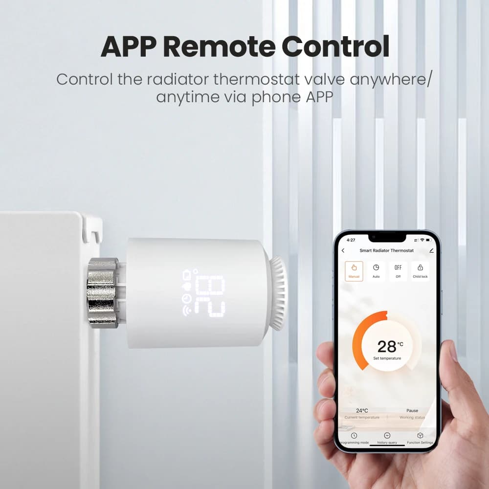 NEW Tuya ZigBee Radiator Actuator Thermostat Smart TRV Thermostatic Valve Temperature Controller Support Alexa Google Home TRV