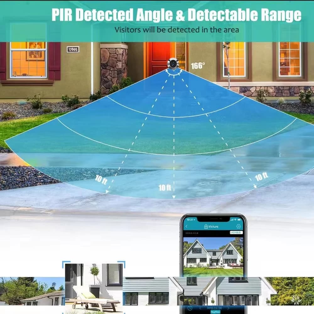 5MP WiFi Video Door Peephole Camera Doorbell Viewer with LCD Monitor Night Vision Tuya APP Control for Apartment Home Security