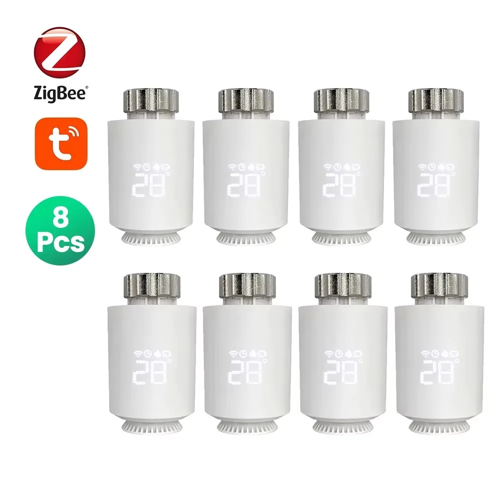 NEW Tuya ZigBee Radiator Actuator Thermostat Smart TRV Thermostatic Valve Temperature Controller Support Alexa Google Home TRV