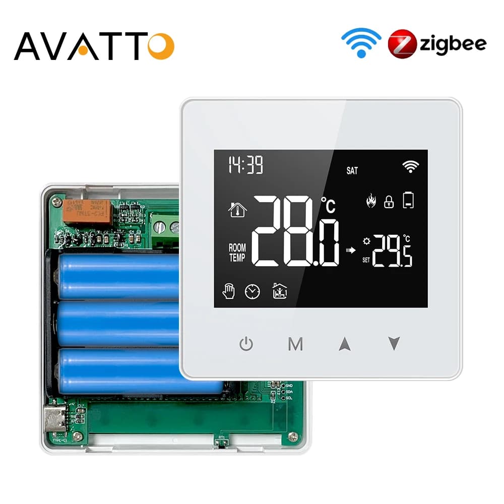 Bateryjny Termostat Smart Wi-Fi / Zigbee Tuya